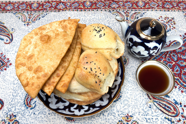 Baking in the Central Asian cuisine - Valokuva, kuva