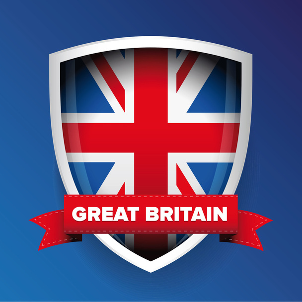 Εθνόσημο της Μεγάλης Βρετανίας - Διάνυσμα, εικόνα