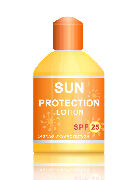 SPF 25 sun protection lotion. - Photo, Image