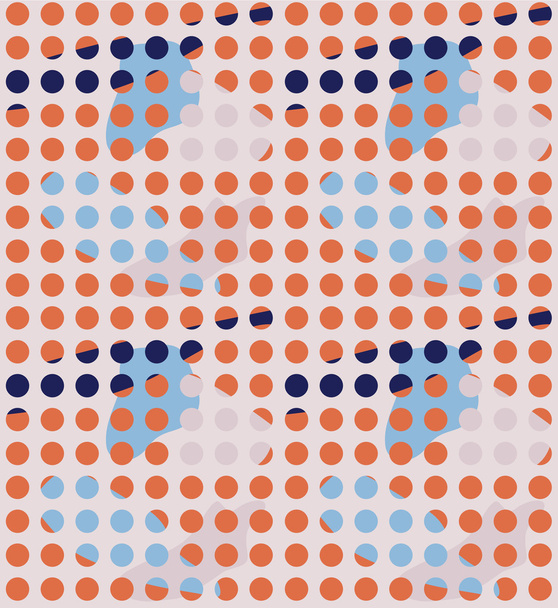 abstract pattern in polka dots. - Vektör, Görsel
