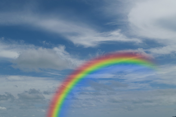虹と青い空 - 写真・画像
