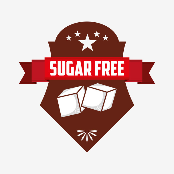 sugar free design  - Vektori, kuva