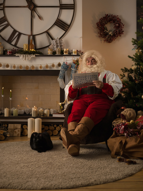Santa Claus at Home - Фото, изображение