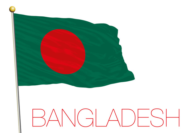 bangladesh flag isolated on the white background - Vector, Image