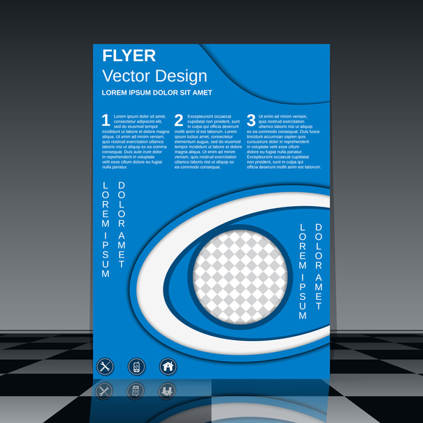 Broschüre Cover Vector Design Template - Vektor, Bild