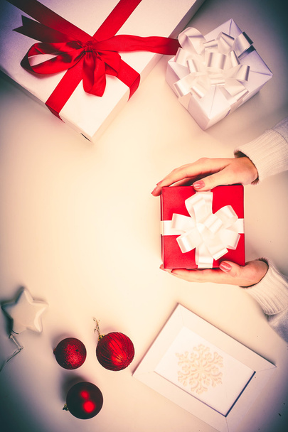 Noel hediyesi ile Giftboxes - Fotoğraf, Görsel