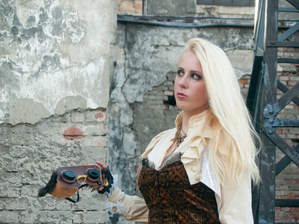 Steampunk blond girl - Photo, Image