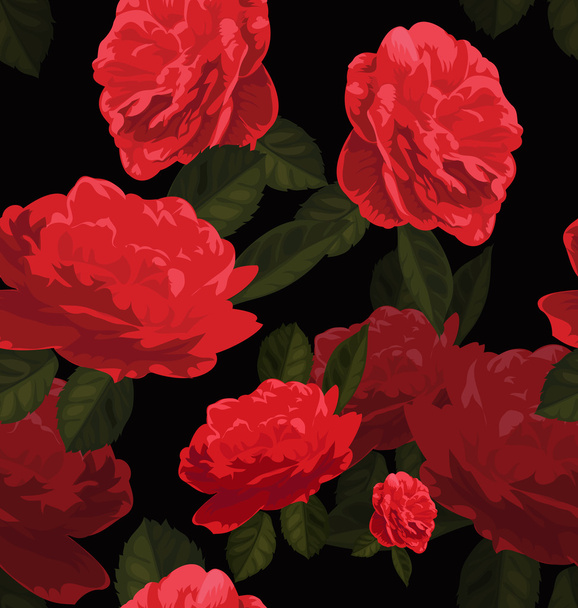 rose seamless pattern - Vetor, Imagem