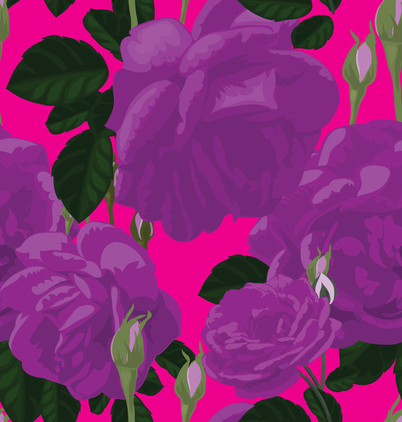 Rose patrón sin costura - Vector, imagen