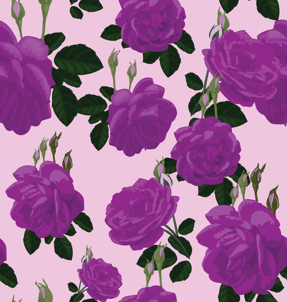 rose seamless pattern - Wektor, obraz
