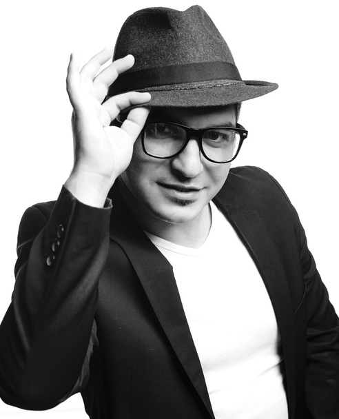 Stylish man in glasses - Fotoğraf, Görsel