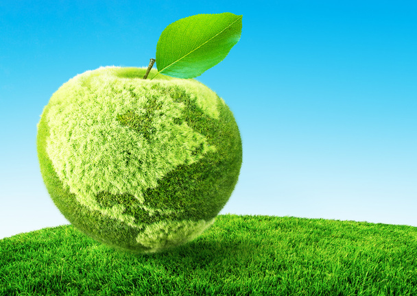 Concepto manzana verde
 - Foto, imagen