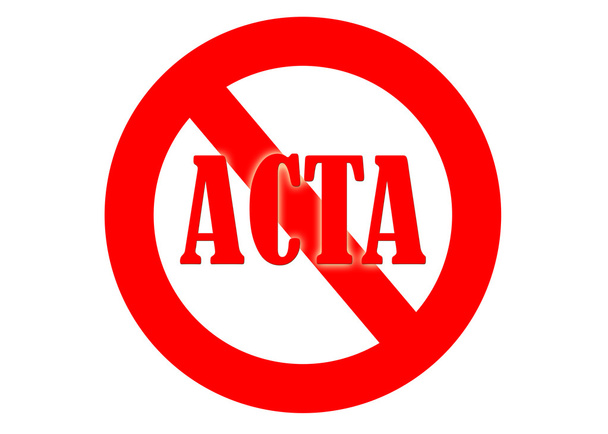 Acta znak - Zdjęcie, obraz