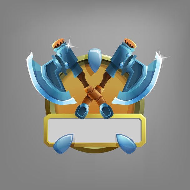 Coat of arms icon for game interface. - Vektori, kuva