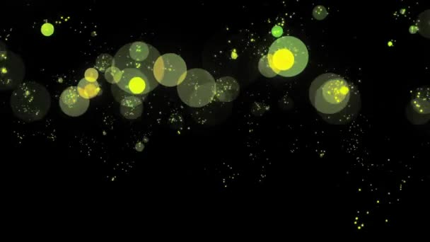 Glowing Bokeh Particles - Footage, Video