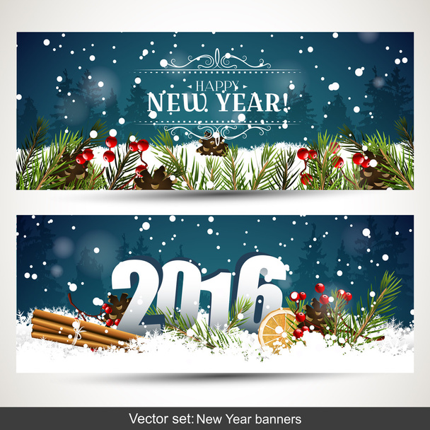 Happy New Year 2016 - ベクター画像