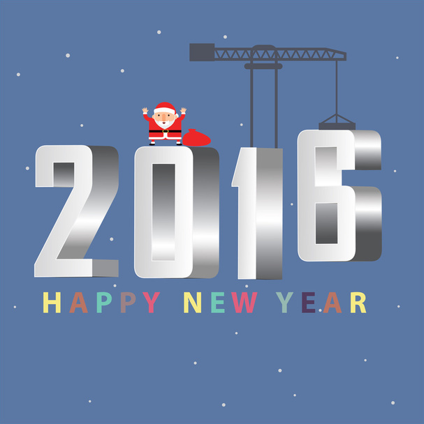feliz año nuevo 2016 - Vector, Imagen