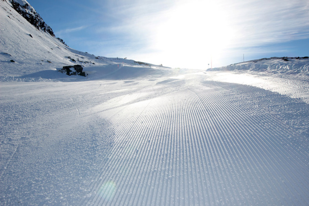 Prawdziwa zima Alpy - Zdjęcie, obraz