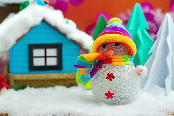 sněhulák na sněhu - Fotografie, Obrázek