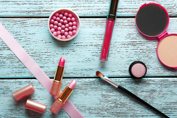 pile of Different cosmetics - Φωτογραφία, εικόνα