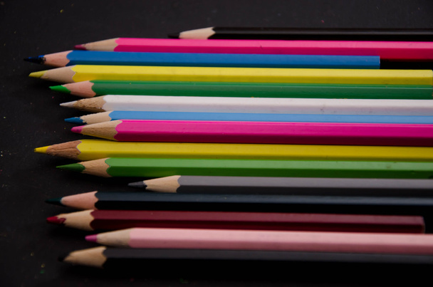 ołówek pisać dwaring kolor tła - Zdjęcie, obraz