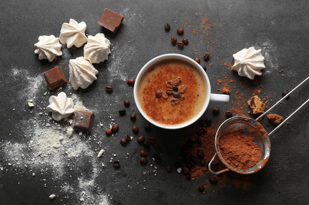 Cup of coffee and sweets - Foto, Imagem