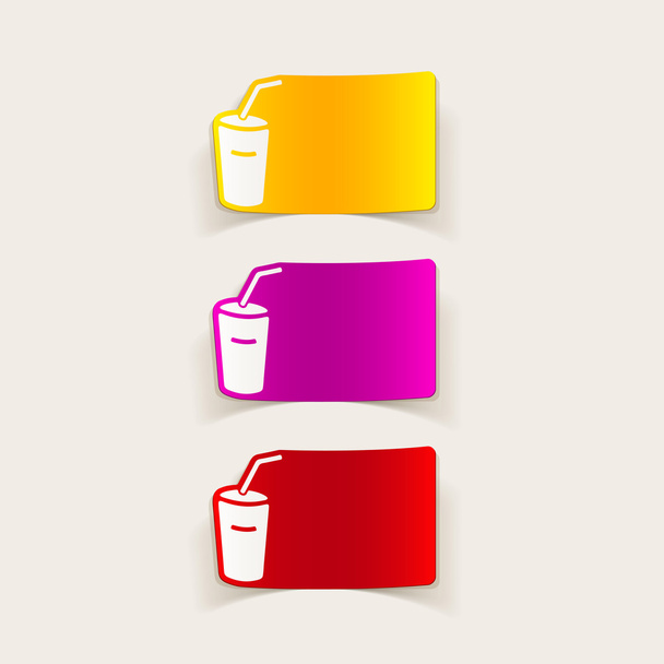 elementos de diseño realistas de soda
 - Vector, imagen
