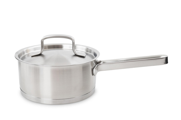 stainless steel kitchen casserole - Foto, Imagen