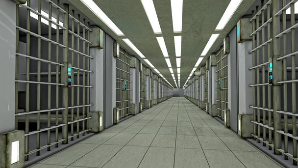 3D więzieniu wnetrze - Zdjęcie, obraz