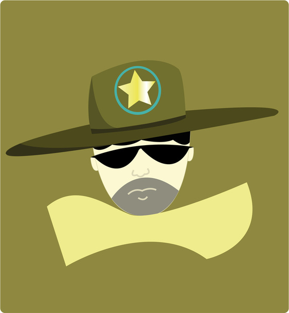 el sheriff gracioso
 - Vector, imagen