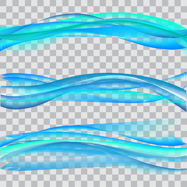 Heldere Abstract Blue Waves - Vector, afbeelding