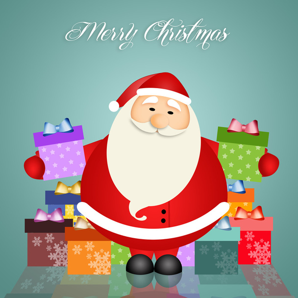 Santa Claus con regalos para Navidad
 - Foto, imagen