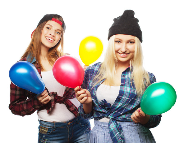 two stylish hipster girls - Foto, Imagen