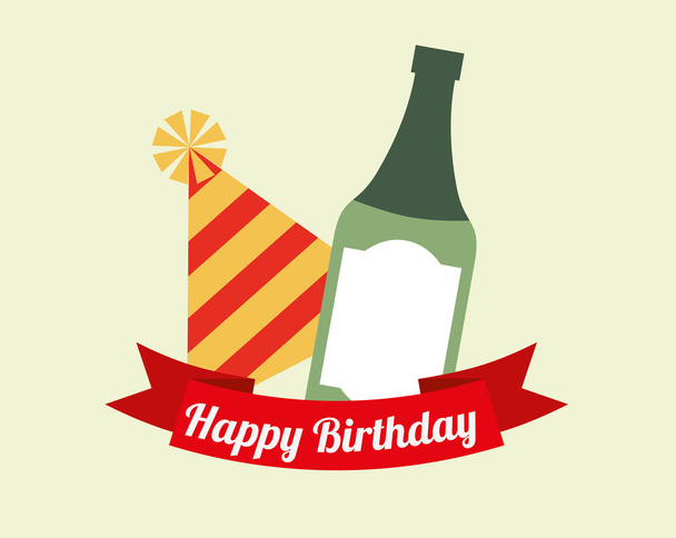happy birthday card design  - Вектор, зображення