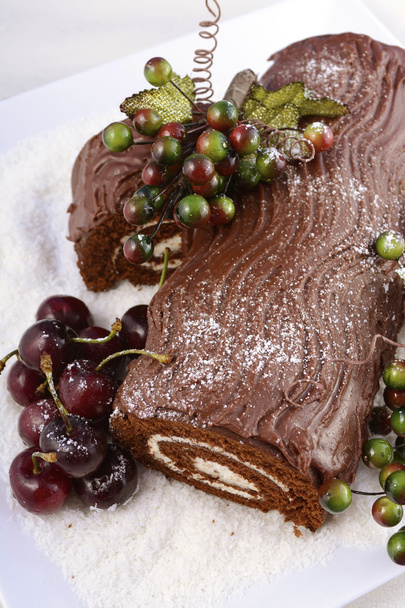 Gâteau de Noël en bois de Noël
.  - Photo, image