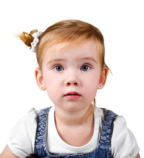 Portrait of surprised little girl - Фото, изображение