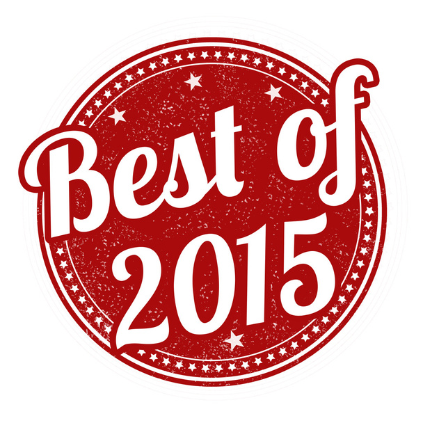 Best of 2015 Briefmarke - Vektor, Bild