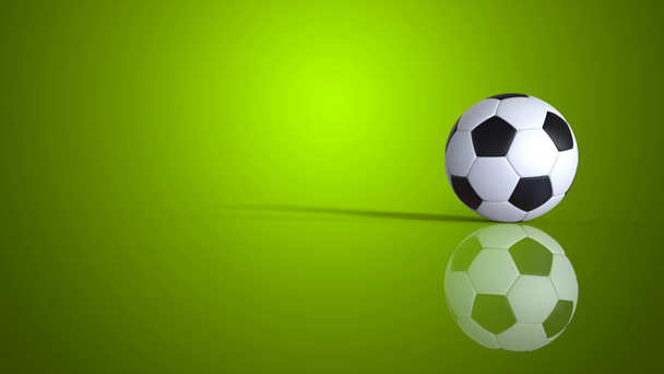 Computergenerierter Fußballball - Filmmaterial, Video