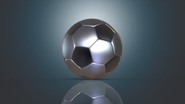 Computer generated soccer ball - Πλάνα, βίντεο