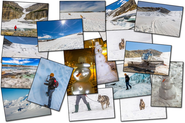 Winter pictures collage - Fotoğraf, Görsel