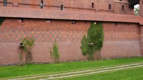 Castle of the Teutonic Order in Malbork, Poland - Footage, Video