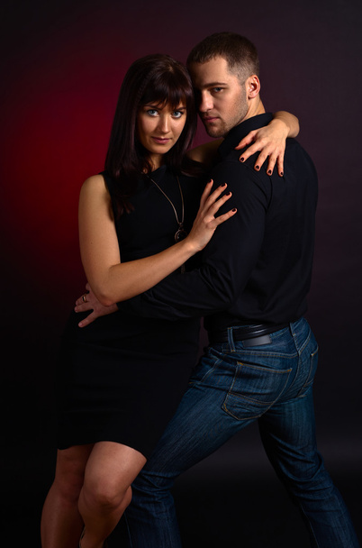 dancing young couple - Fotó, kép