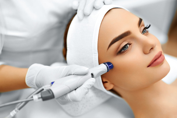 Face Skin Care. Facial Hydro Microdermabrasion Peeling Treatment - Photo, Image