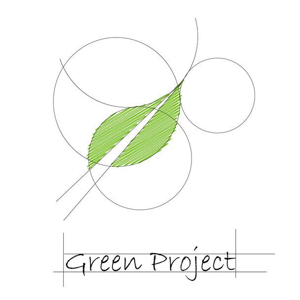 Signe vectoriel projet vert
  - Vecteur, image