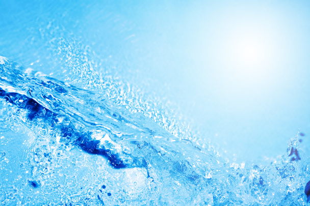 abstrakte blaue Wasserspritzer - Foto, Bild