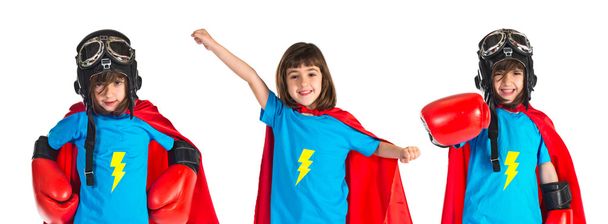 Meisje gekleed als superheld  - Foto, afbeelding