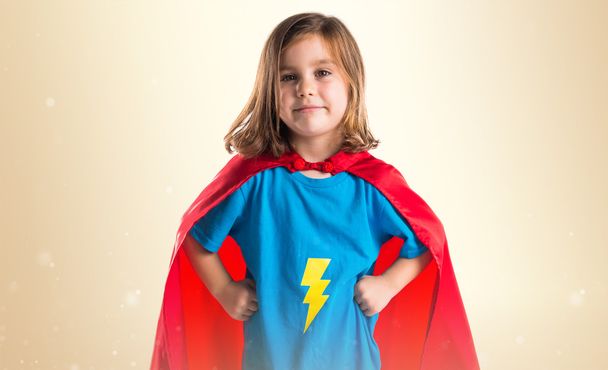 Girl dressed like superhero - Φωτογραφία, εικόνα