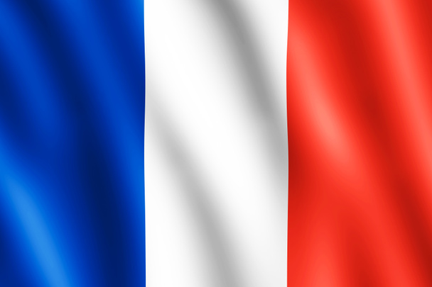 прапор Франції махає на вітрі
 - Фото, зображення