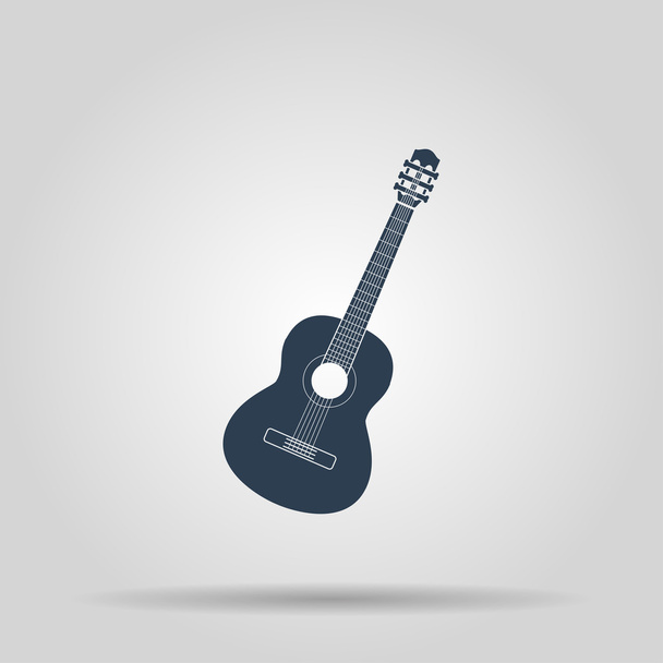 acoustic guitar icon - Vektor, Bild