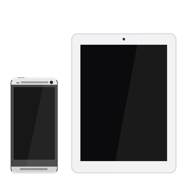συσκευών smartphone και tablet - Διάνυσμα, εικόνα